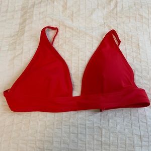 J.CREW Bikini top, M, RED